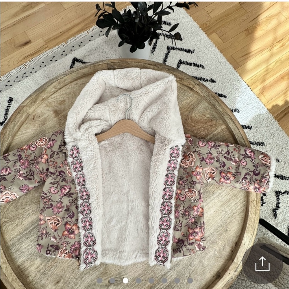 Louise Misha Reversible, Faux Fur Jacket Size 2T